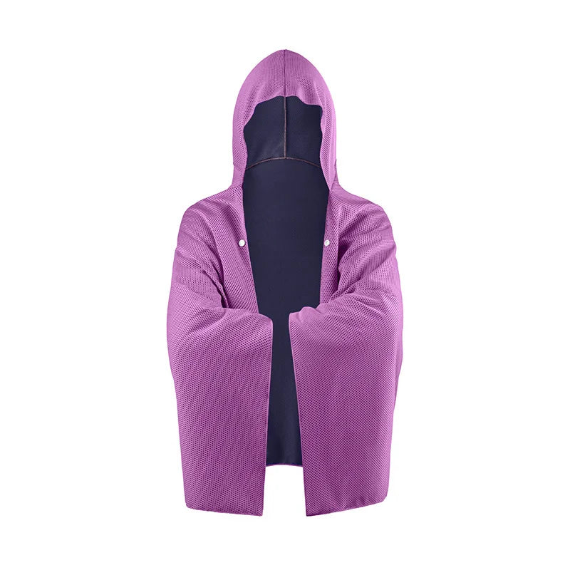 Kühlender Kapuzen-Poncho – 4-in-1 Überwurf
