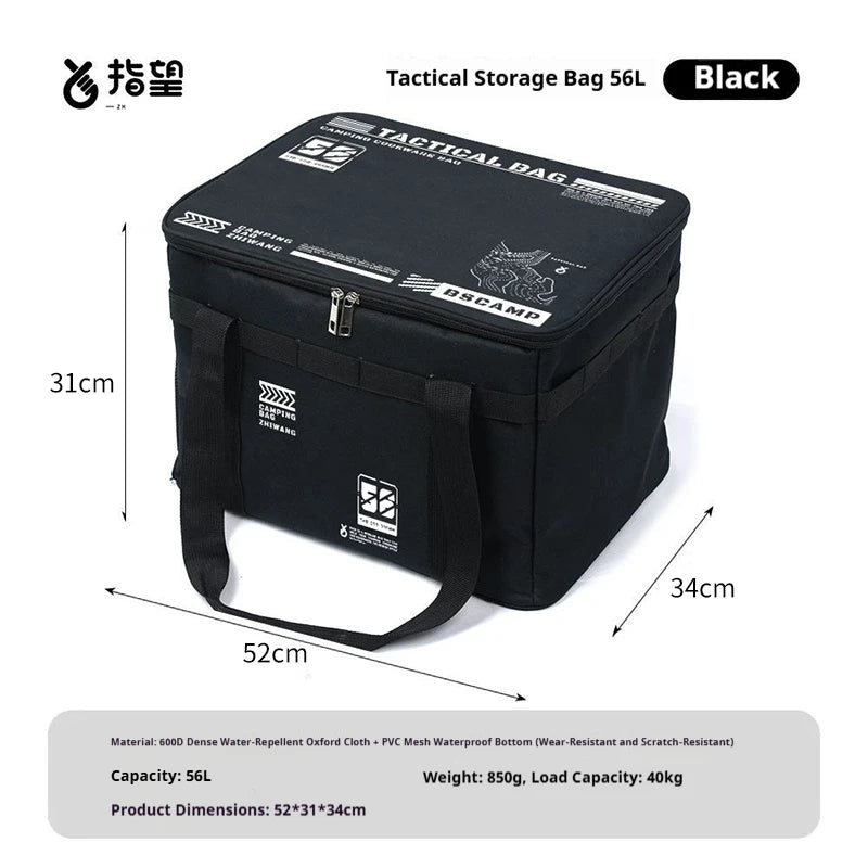 Taktische Camping Kochgeschirr Tasche 56L wasserdicht