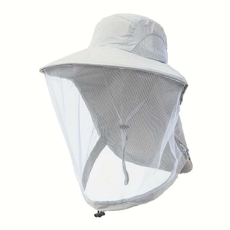 UV-Schutz Hut mit Gesichtsschutz für Angler