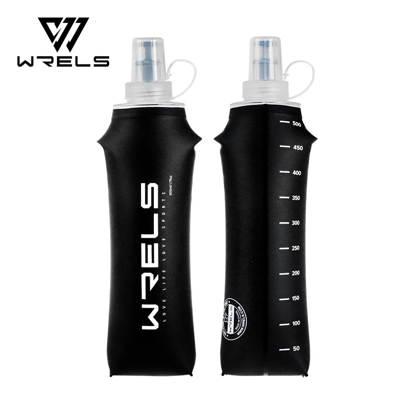 WRELS Soft Flask 500ml Faltbare Trinkflasche für Outdoor