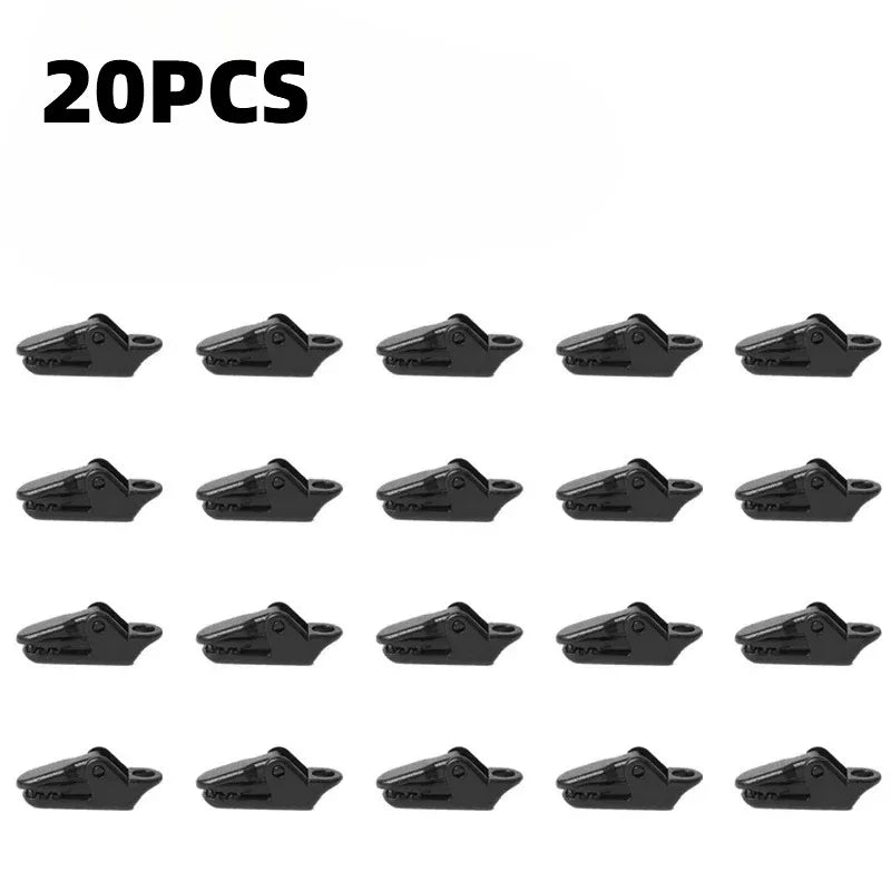 10 robuste Zeltclips für Outdoor-Tarps und Camping