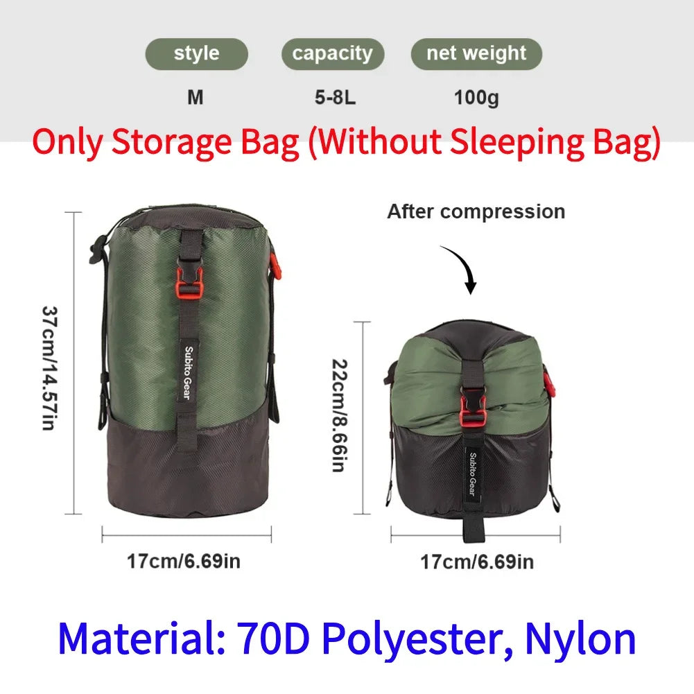 Wasserdichter Schlafsack Kompressionssack für Camping