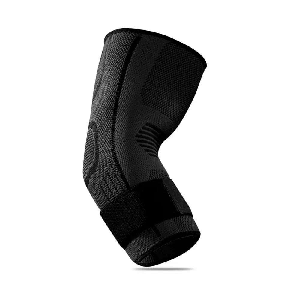 Elastischer Ellbogen-Schutz aus Nylon in Schwarz/Grau/Orange