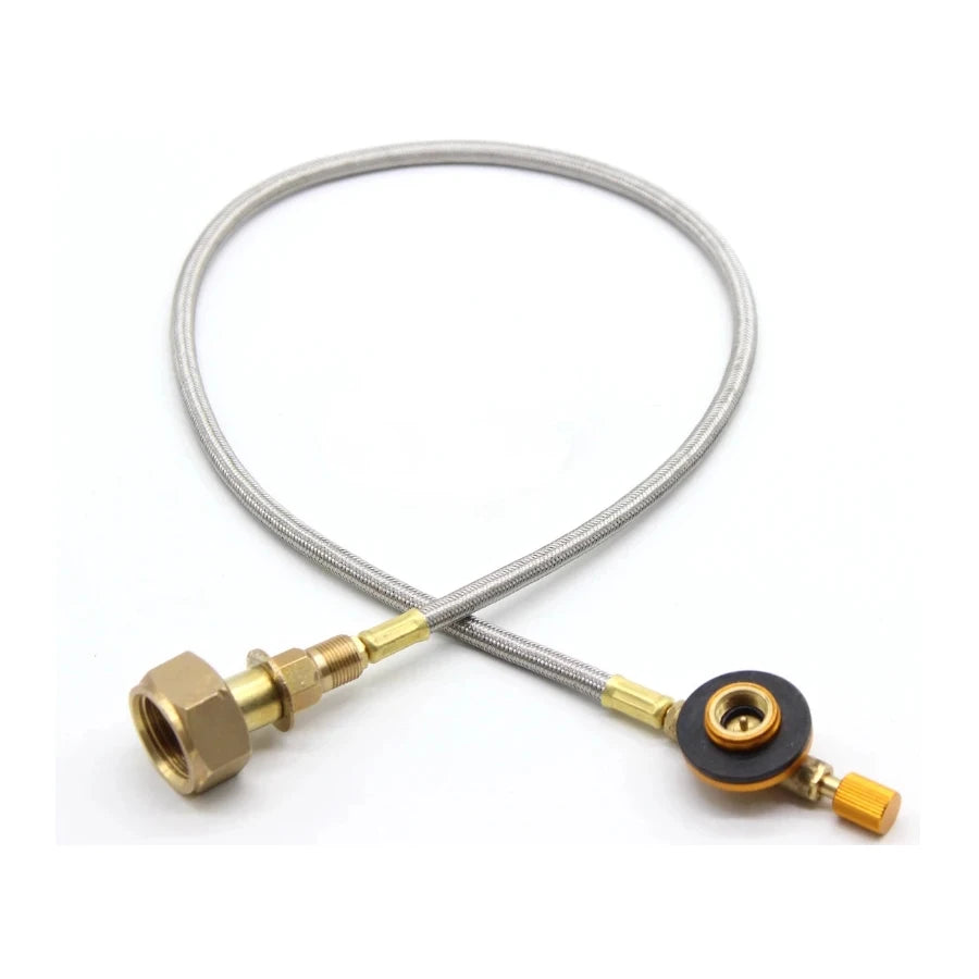 Camping Gas Tank Adapter mit Verbindungsschlauch