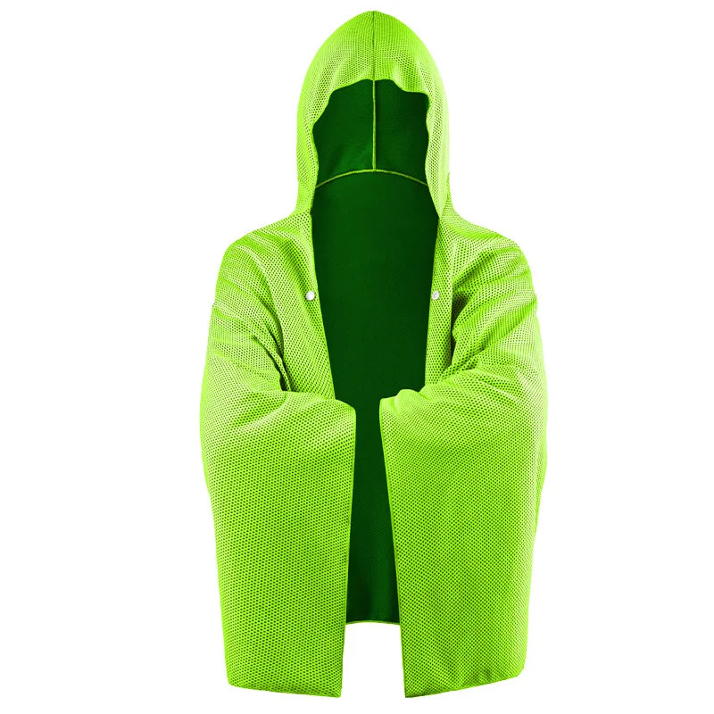 Kühlender Kapuzen-Poncho – 4-in-1 Überwurf