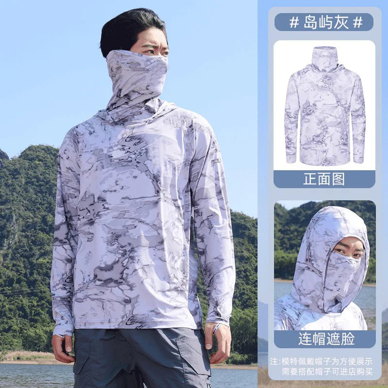 Sommer-Sonnen-Schutz-Shirt für Männer zum Angeln