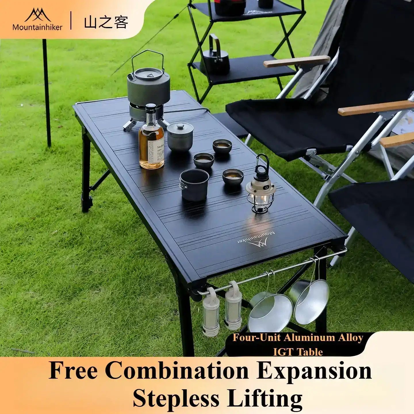 Mountainhiker Camping Tisch mit Gasherd – Klappbar & Tragbar – clever-campen Camping & Outdoor Schweiz