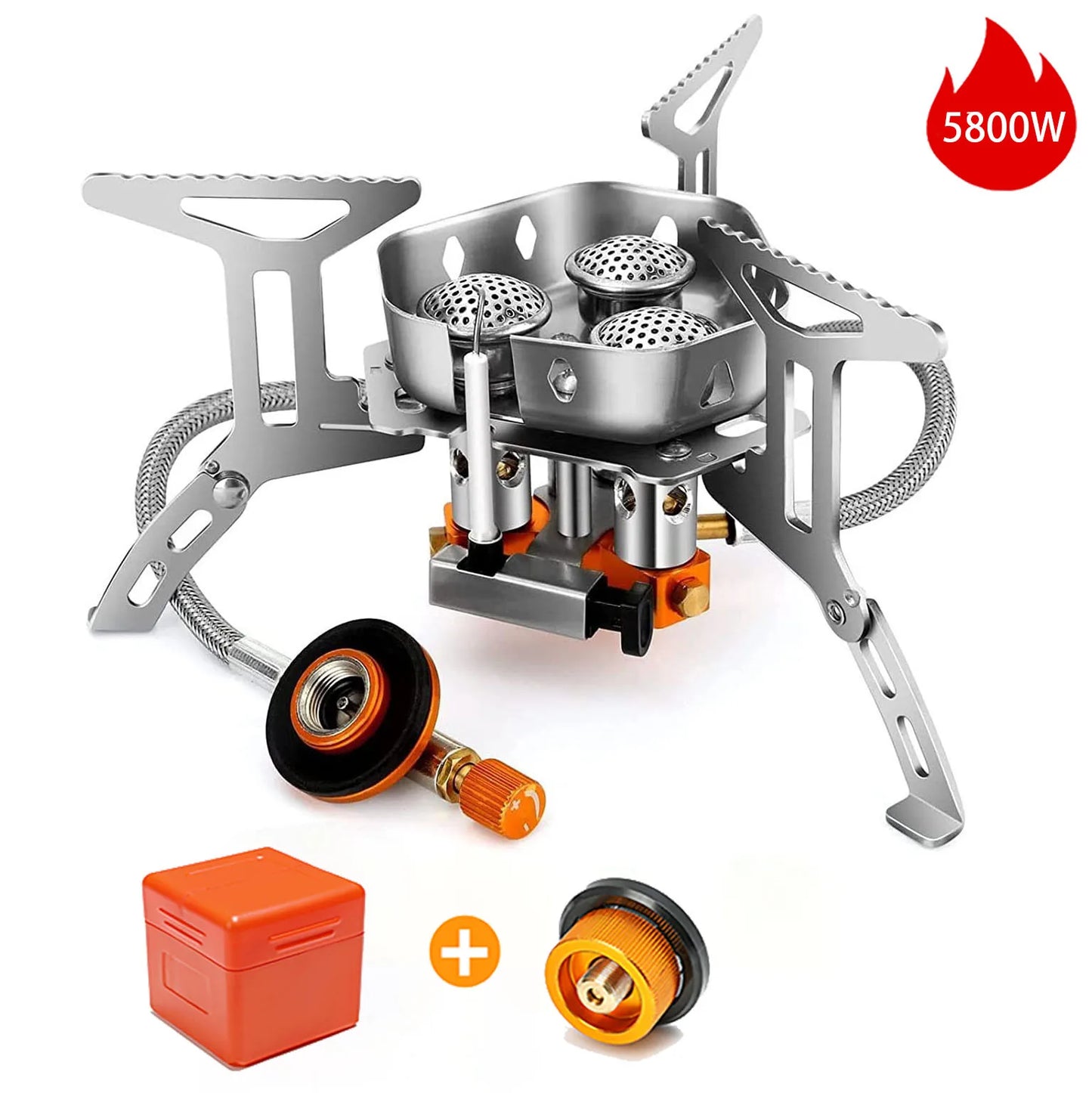 Camping Windproof Gas Stove 3500W – Tragbarer Kocher