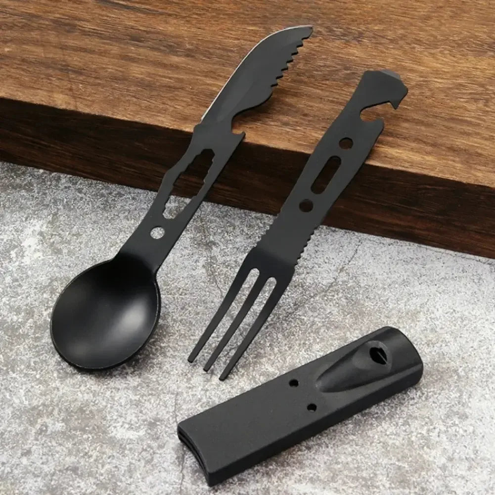 Multifunktionales Camping Besteckset aus Edelstahl – clever-campen Camping & Outdoor Schweiz