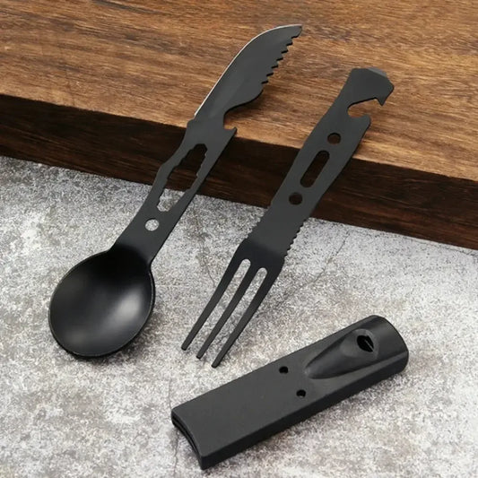 Multifunktionales Camping Besteckset aus Edelstahl – clever-campen Camping & Outdoor Schweiz
