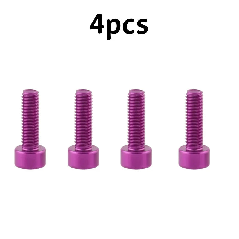 4 Stück Wasserflaschen Halter Schrauben Set Aluminium