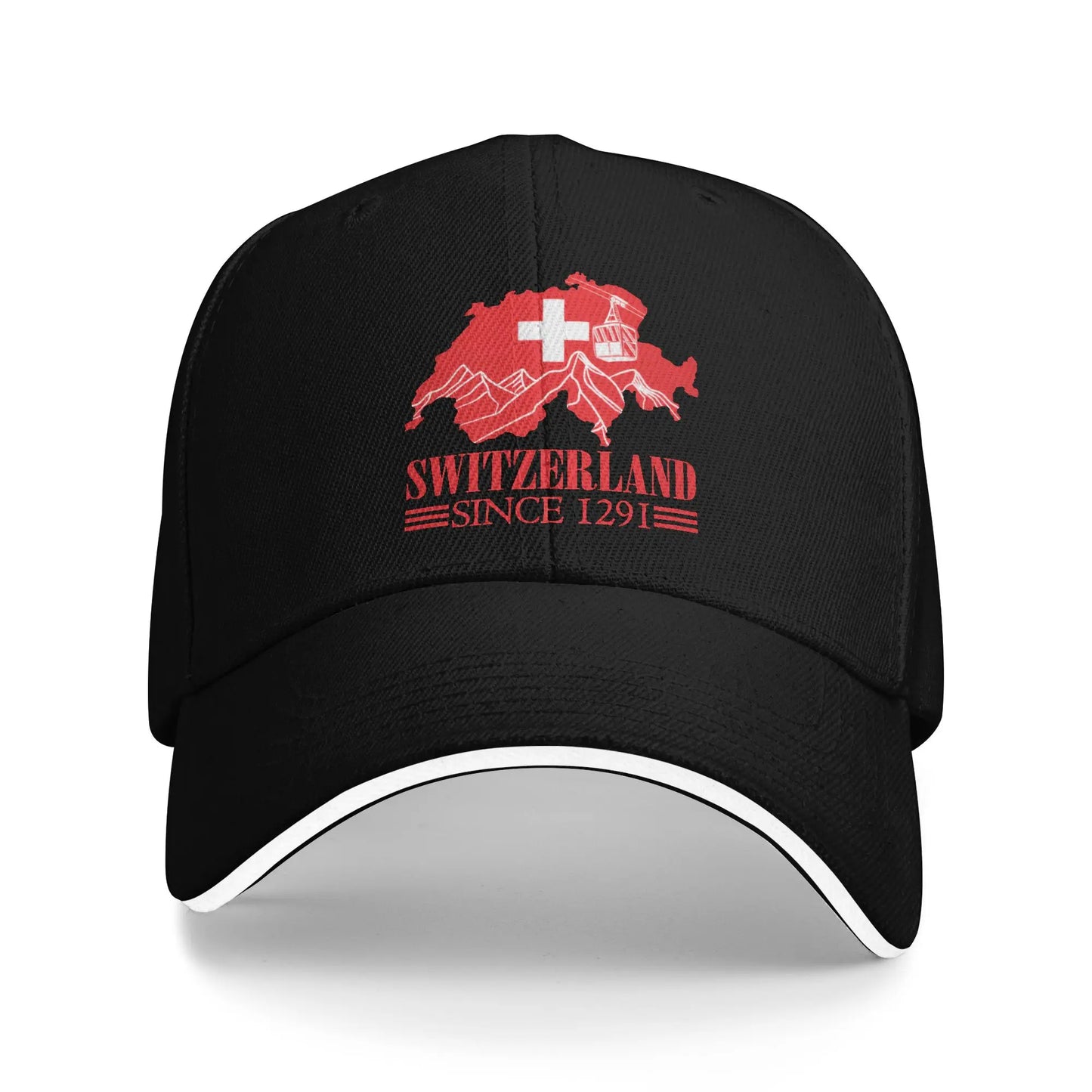 Schweiz Flagge Baseball Cap Unisex – Verstellbar