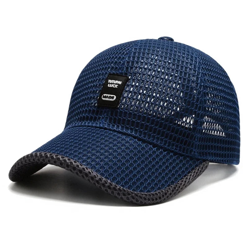 Atmungsaktive Baseballmütze mit UV-Schutz für Angler