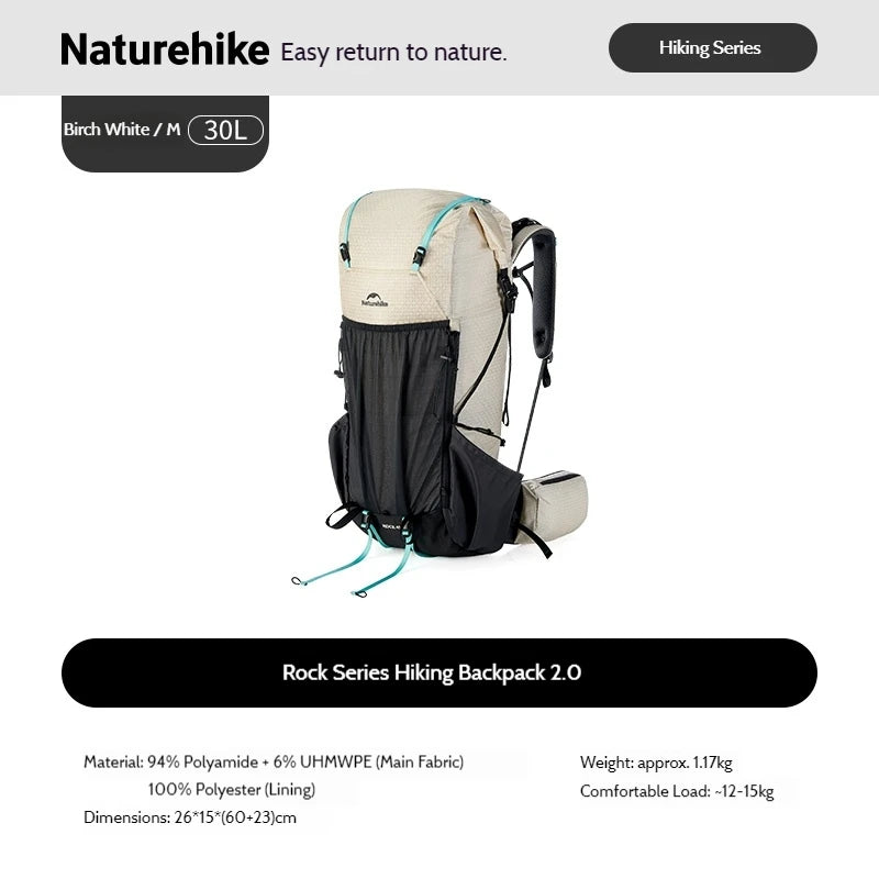 Naturehike Rock 2.0 Wanderrucksack 30L/45L/60L