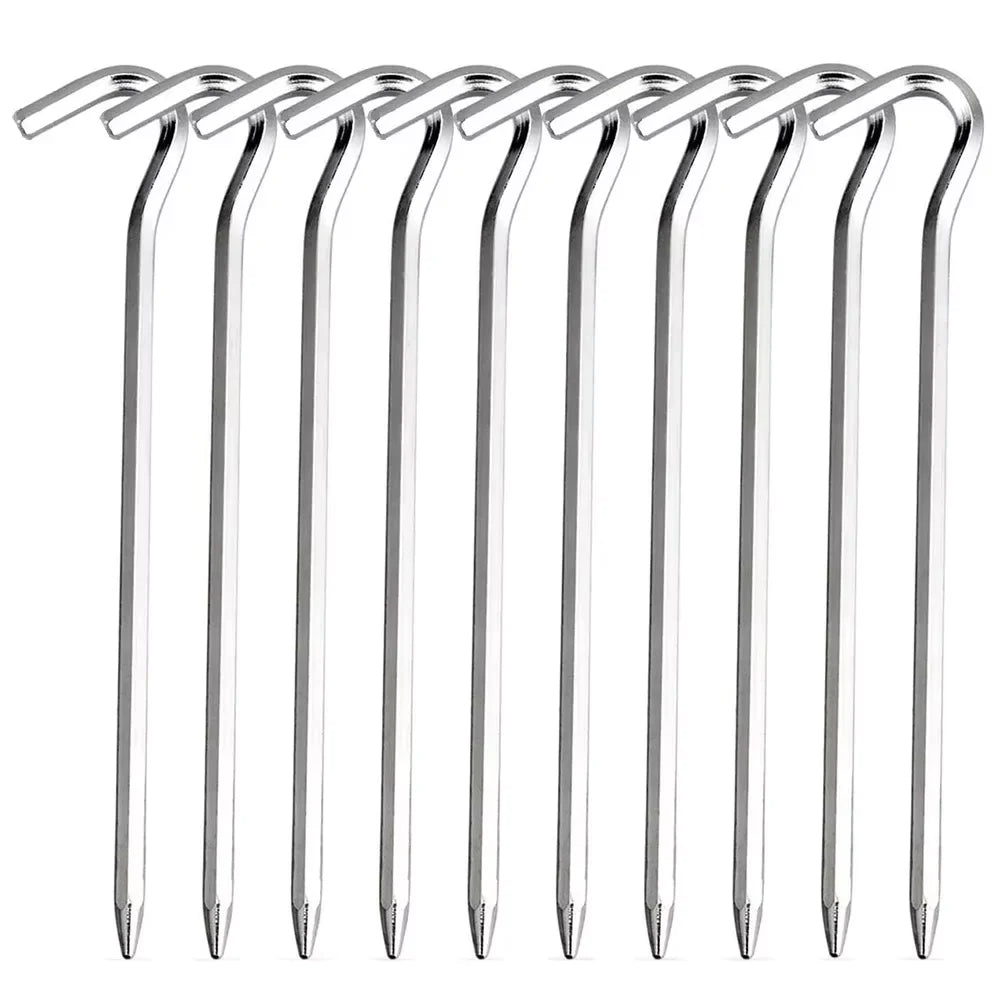 Leichte Zeltpflöcke aus Aluminium 18 cm für Camping