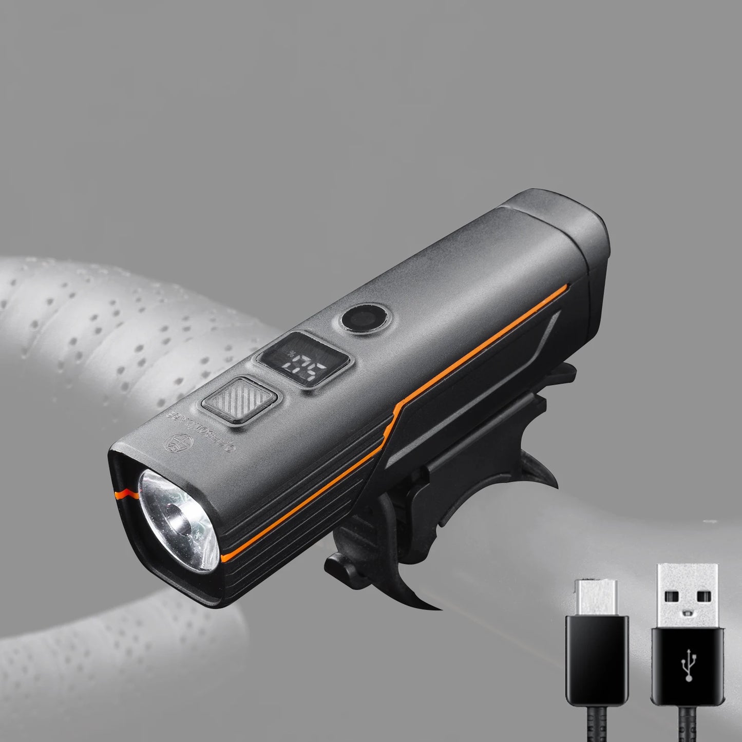 Wasserdichte Fahrradlampe mit USB-Ladung und 1000 Lumen