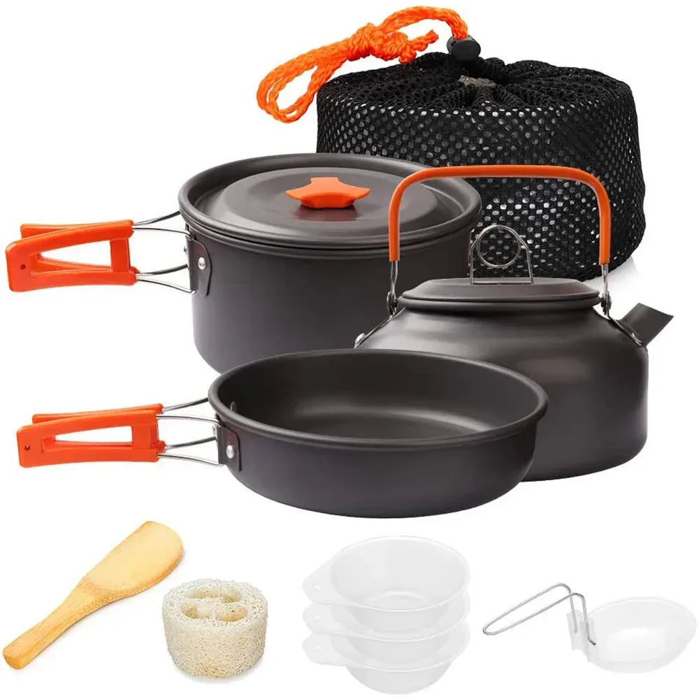 Camping Kochgeschirr Set Aluminium für Outdoor-Aktivitäten – clever-campen Camping & Outdoor Schweiz