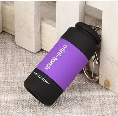 Mini LED Taschenlampe USB wiederaufladbar Schlüsselanhänger