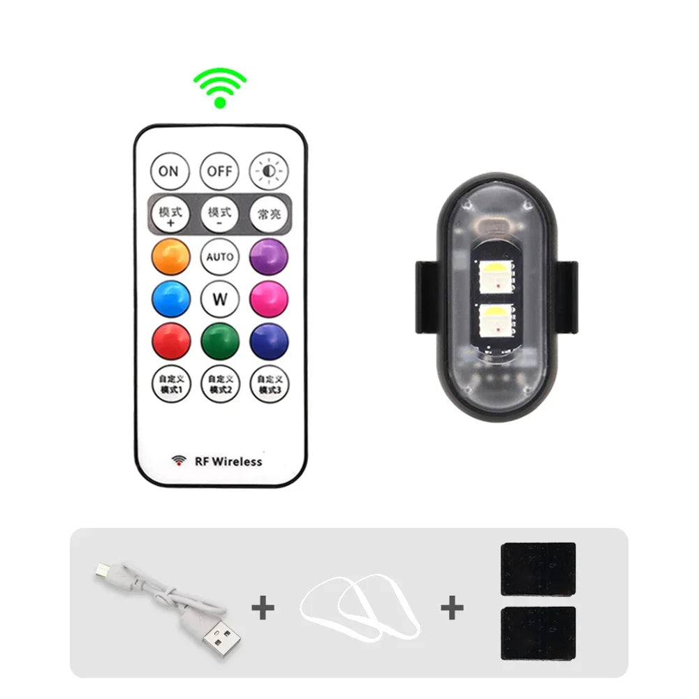 RGB LED Stroboskoplichter für Scooter und Fahrräder