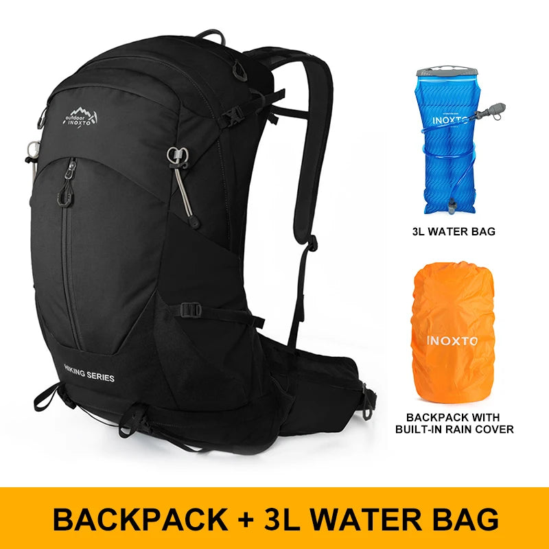 Wasserdichter Rucksack für Wanderungen mit Regenhülle
