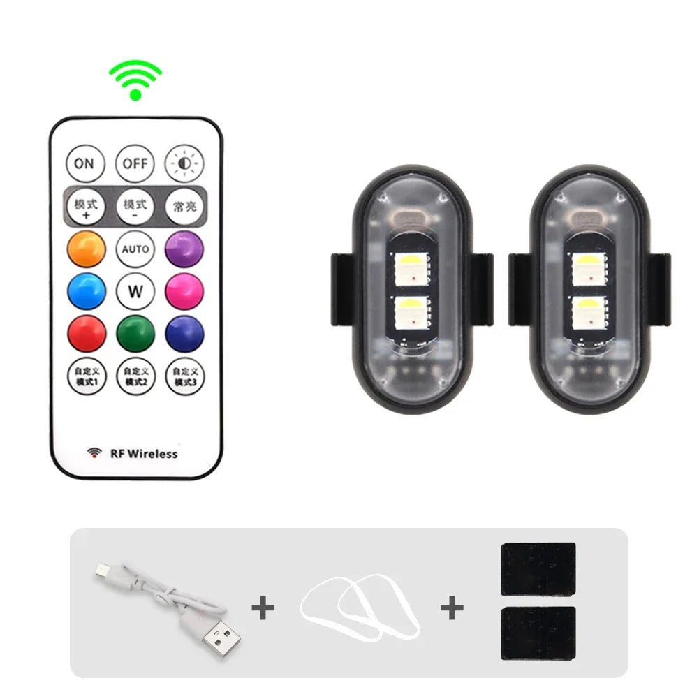 RGB LED Stroboskoplichter für Scooter und Fahrräder