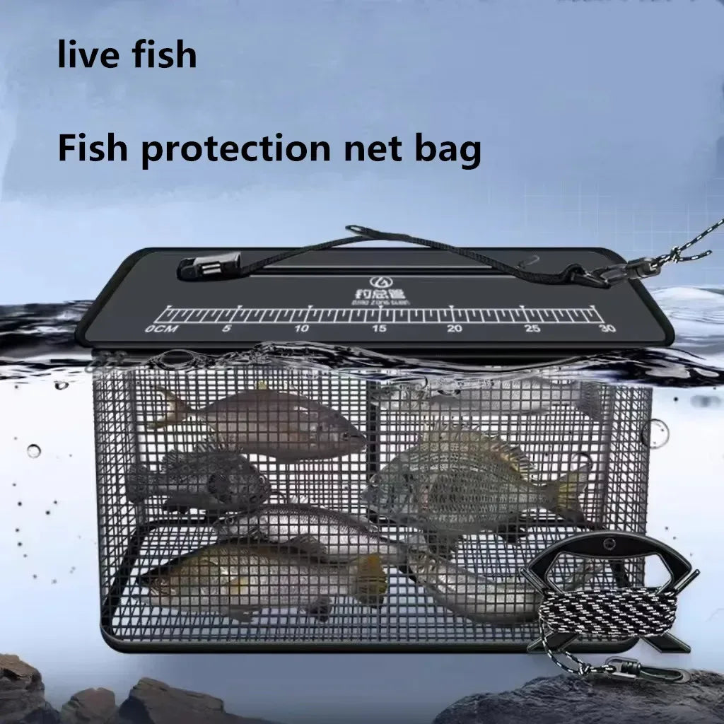 Faltbarer Fischkorb für Angler – Tragbares Netz für Fische – clever-campen Camping & Outdoor Schweiz