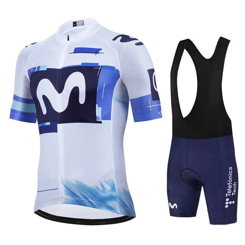 Movistar Fahrradtrikot Set Kurzarm Spanien Herren