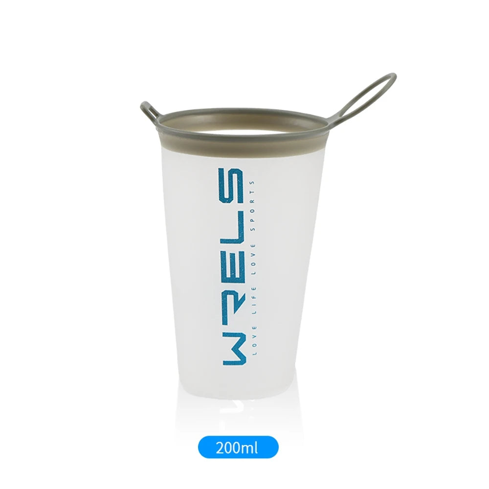 WRELS Faltbare Trinkflasche TPU BPA-frei für Outdoor-Sport