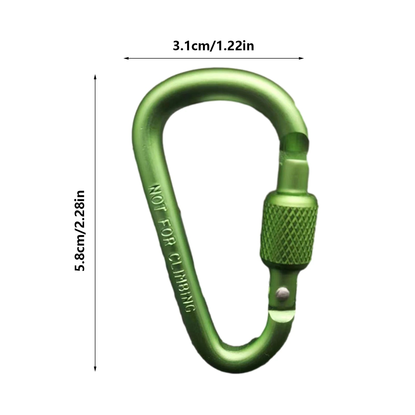 Doppelter Clip Karabiner Outdoor Haken für Rucksack