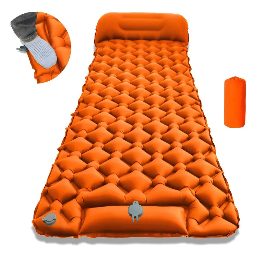 Ultraleichte Isomatte mit Kissen für Camping und Reisen