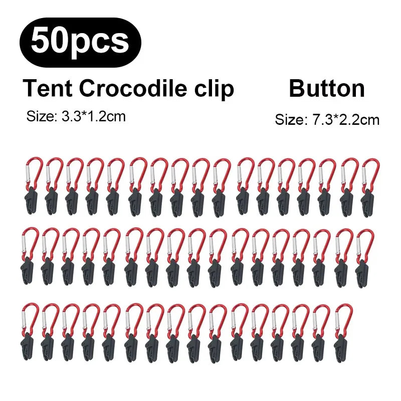 Robuste Camping Zeltclips – Anti-Wind Krokodilklemmen