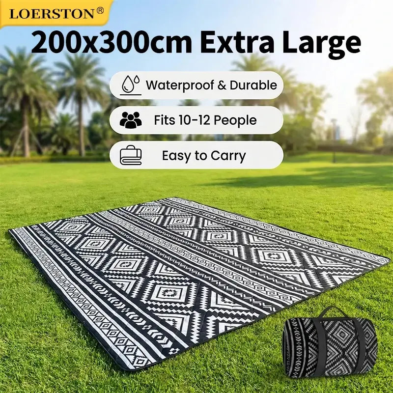 Wasserdichte Picknickdecke 200x300cm für Strand & Outdoor – clever-campen Camping & Outdoor Schweiz