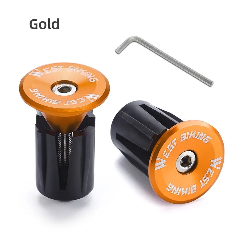 West Biking Aluminium Lenker-Endkappen für Fahrräder