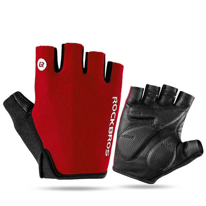 ROCKBROS Fahrradhandschuhe Halbfinger Atmungsaktiv