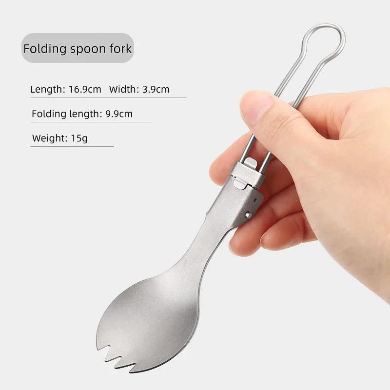 Titanium Faltbesteck Set für Camping und Outdoor