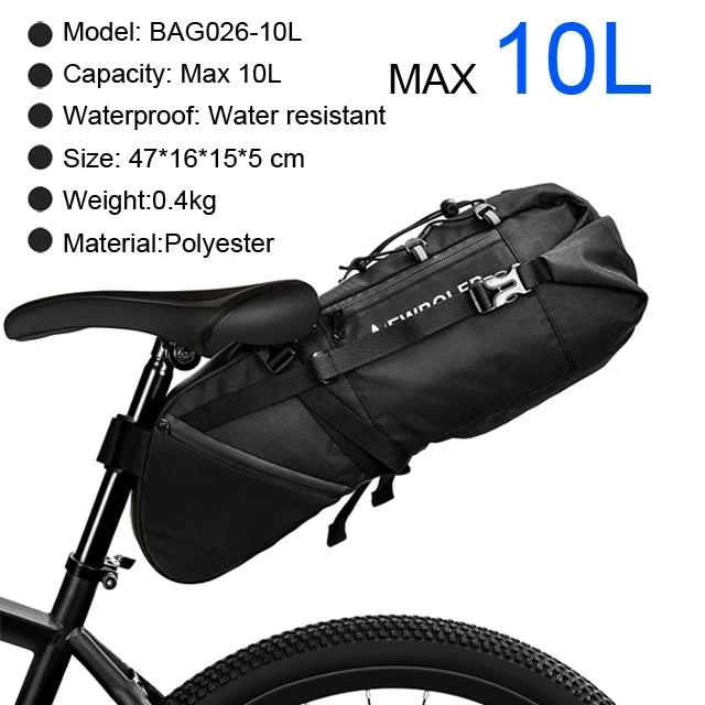 Wasserdichte Fahrradtasche 10L/13L für MTB und Rennrad