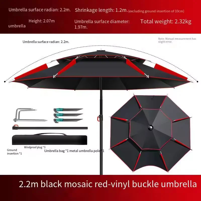 Fischer-Sonnenschirm 360° verstellbar UV-Schutz wasserdicht