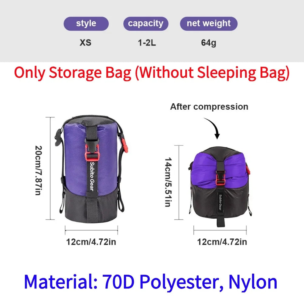 Wasserdichter Schlafsack Kompressionssack für Camping
