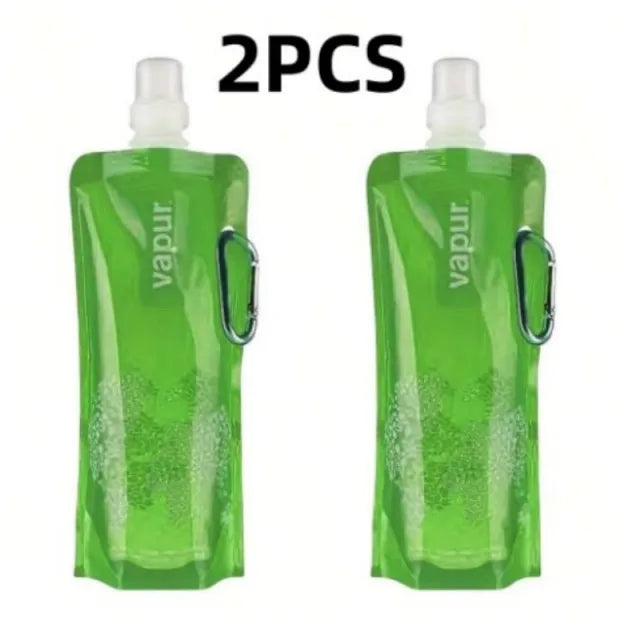 500ML Faltbare Silikon Trinkflasche für Outdoor Aktivitäten
