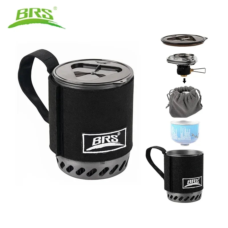 BRS 61 Camping Kochtopf mit integriertem Brenner – clever-campen Camping & Outdoor Schweiz