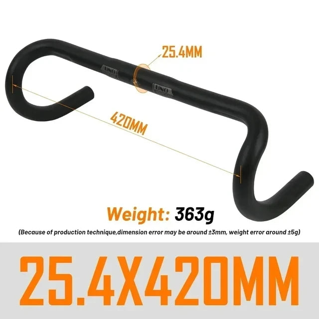 UNO UltraLight Rennradlenker 25.4/31.8MM 360-460MM Aluminium