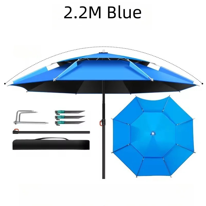 Fischer-Sonnenschirm 360° verstellbar UV-Schutz wasserdicht
