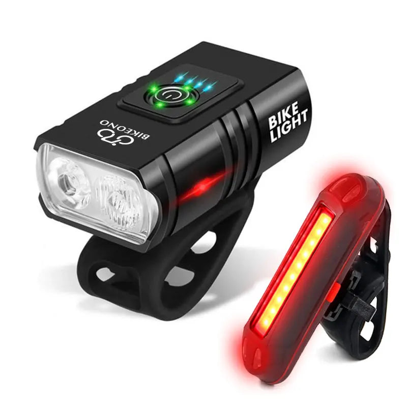 Bicycle Beleuchtung T6 LED Front & Rear Bike Headlight Set