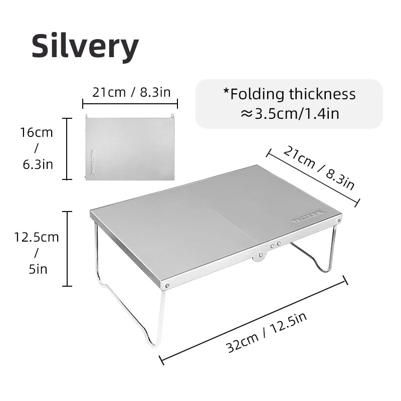 Ultraleichter Klapptisch aus Aluminium für Camping
