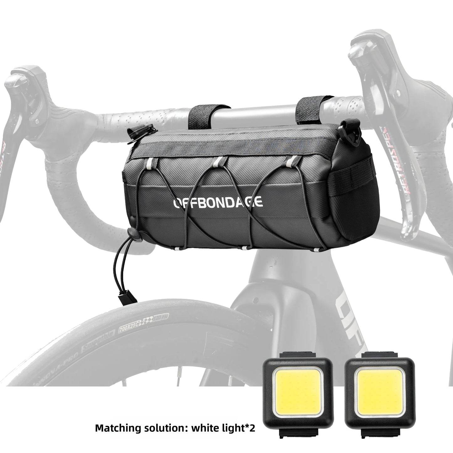 Wasserdichte Fahrradtasche für Lenker mit grossem Stauraum