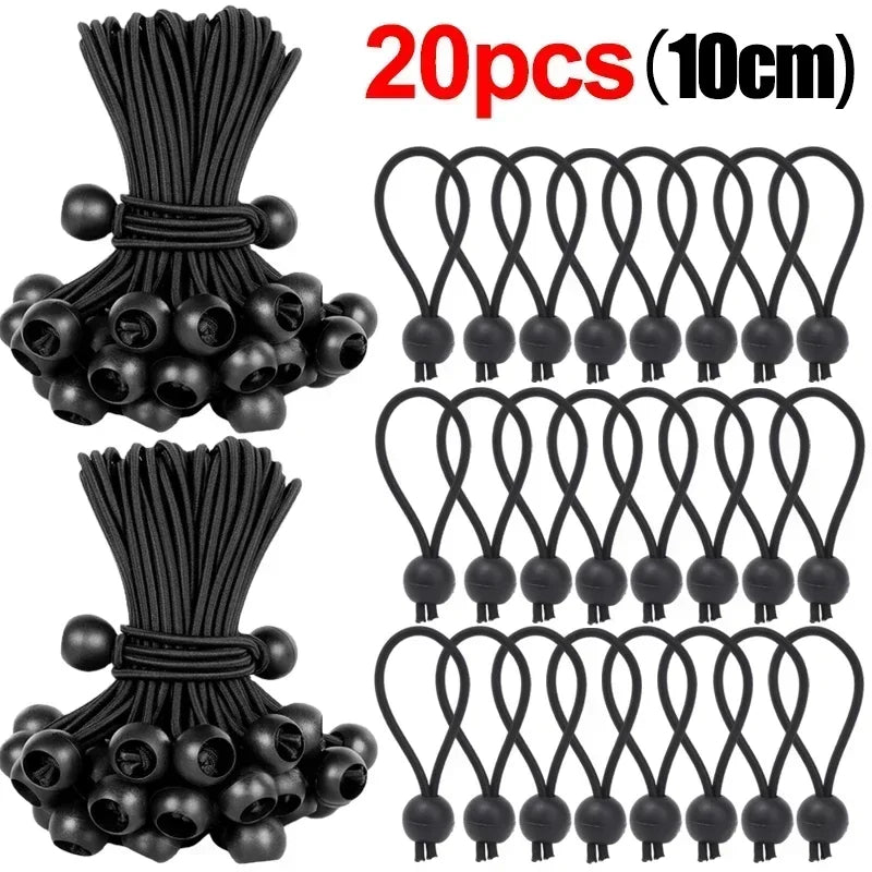 30x Bungee Cords für Outdoor & Camping