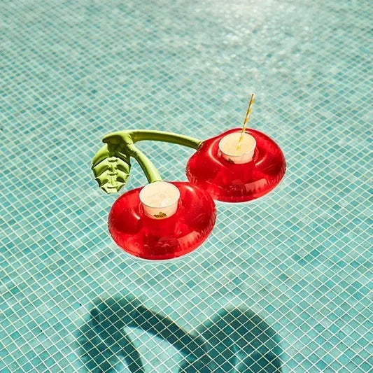 Luftmatratze Kirschen Getränkehalter für Pool und Strand – clever-campen Camping & Outdoor Schweiz