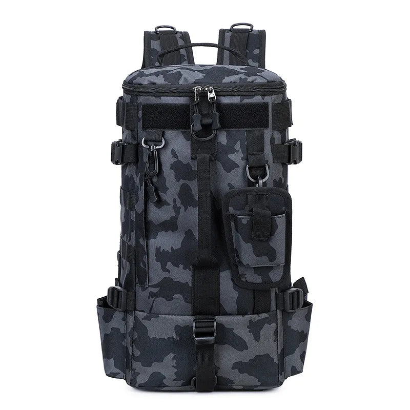 Taktischer Angelrucksack mit Rutenhaltern