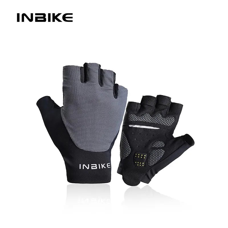 INBIKE Halbfinger MTB Fahrradhandschuhe für Herren