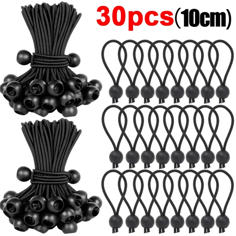 30x Bungee Cords für Outdoor & Camping
